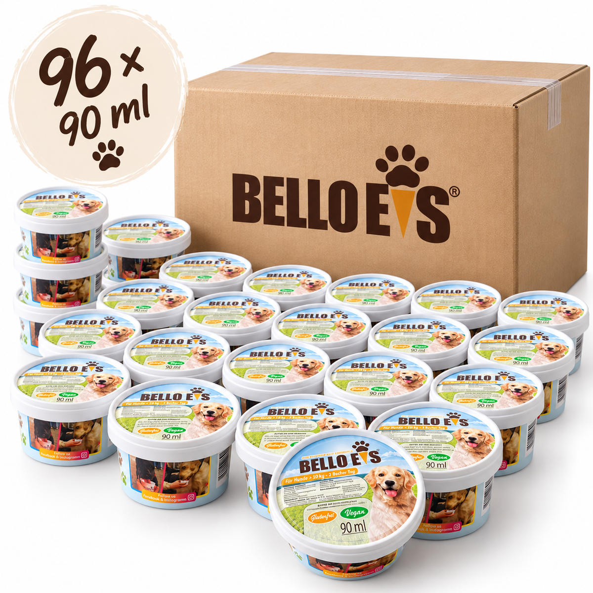 BELLO EIS Gastro-Box | 96 Stück